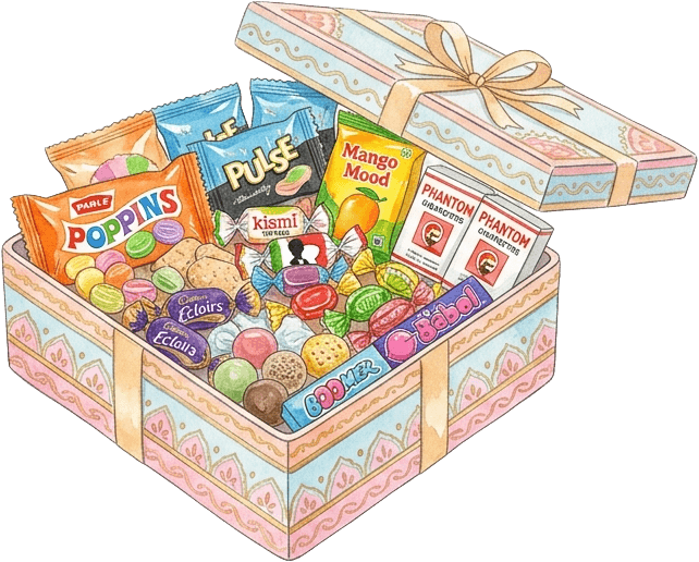 Curated gift hamper and nostalgia box