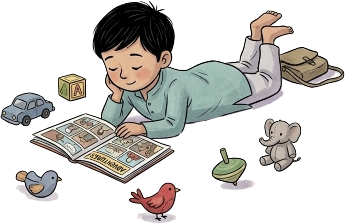 Collection of vintage Indian toys